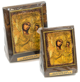 Byzantine seated wooden icon