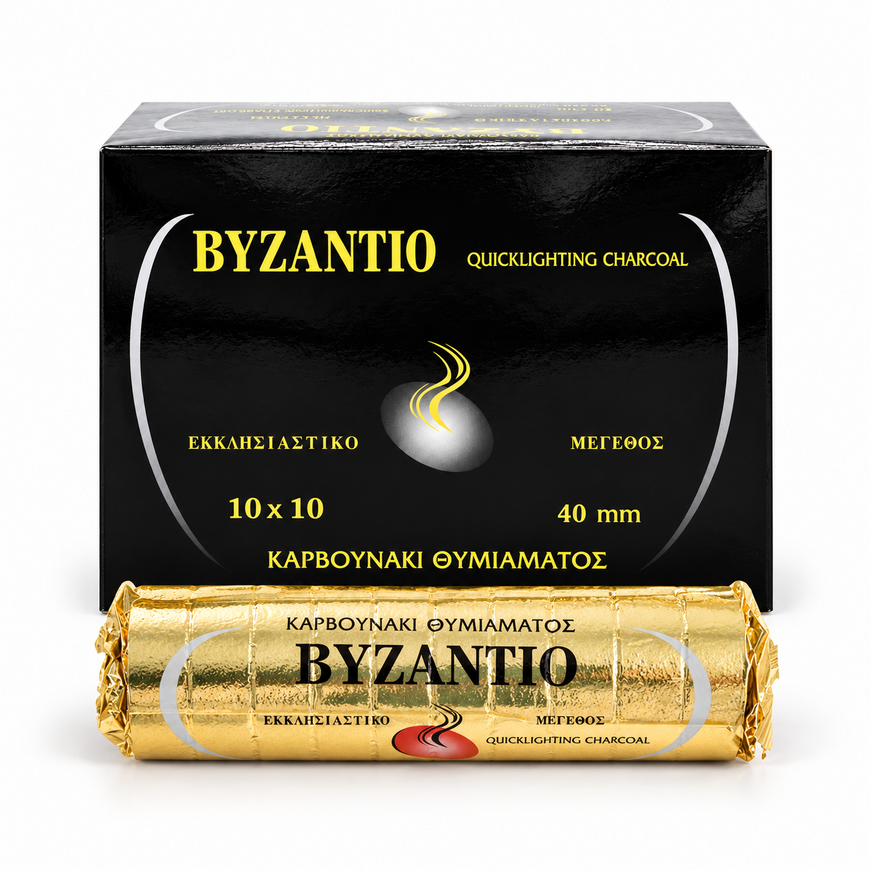 Byzantio Incense Charcoal Tablets 40 mm – Roll