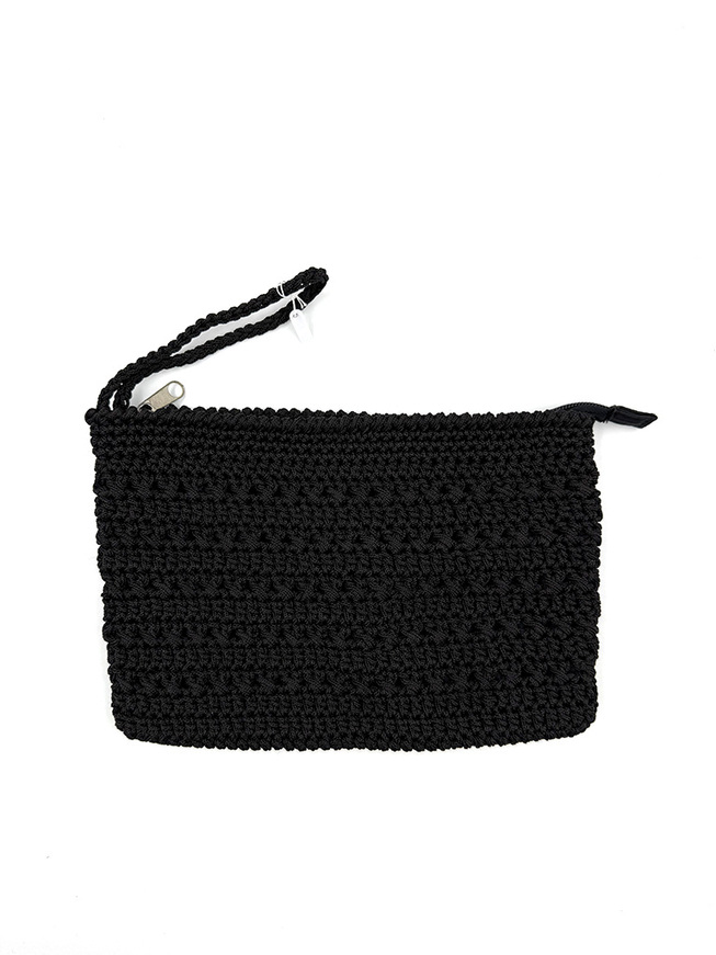 Handmade Crochet Bag – Black
