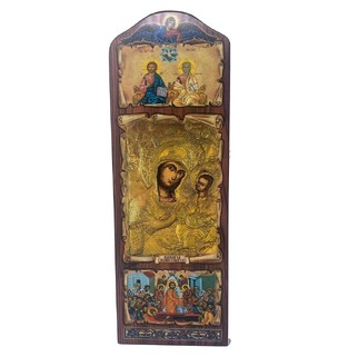 Byzantine icon of Panagia with multiple icons