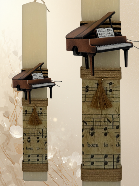 Πασχαλινή Λαμπάδα με Ξύστρα Πιάνο – Δημιουργία Μοναζουσών 2026