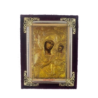 Icon of Panagia Makellaria velvet