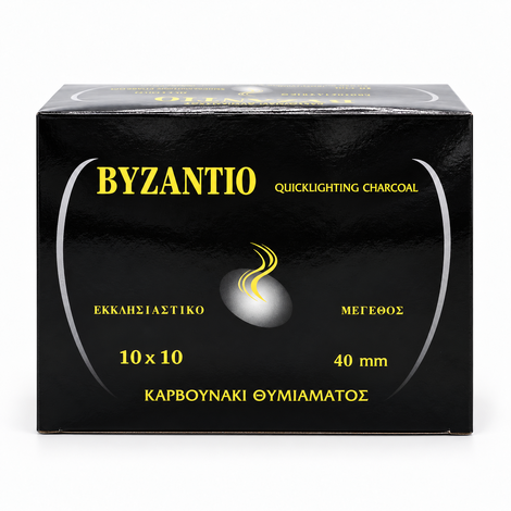 Byzantio Incense Charcoal Tablets 40 mm – Box 10 x 10