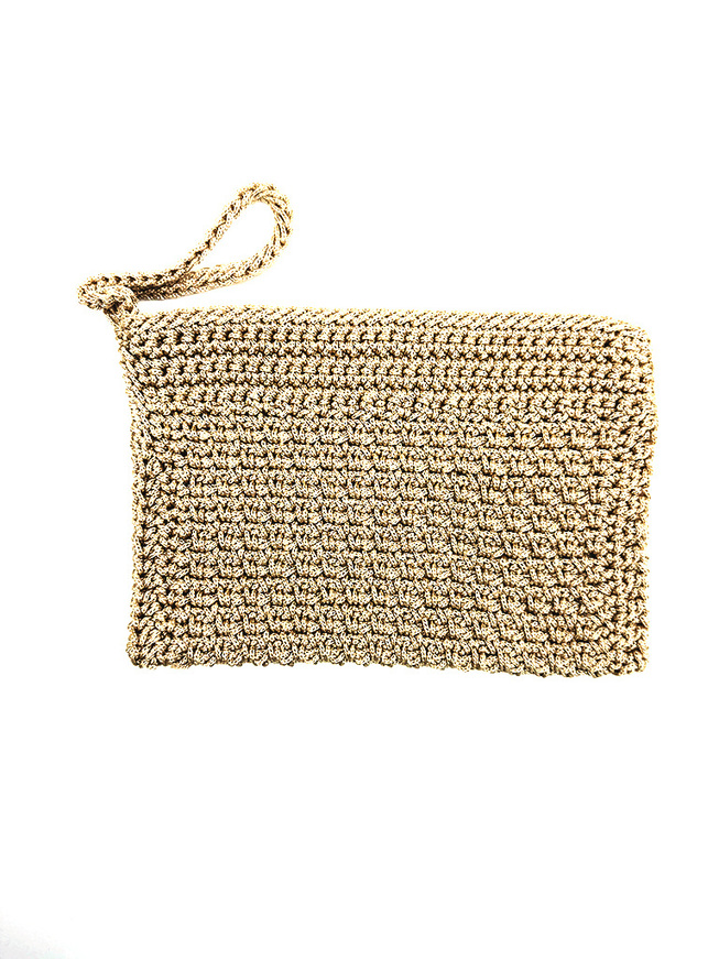Handmade Crochet Wallet/Toiletry Bag – 19x13 cm