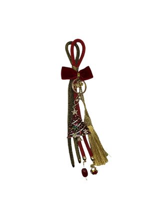 Christmas charm with metal fir tree