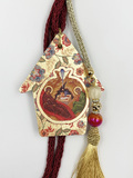 Christmas Lucky Charm “Nativity House” with Religious Style
