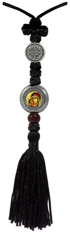 Car hanger for mirror Panagia- Christ